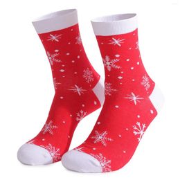 Men's Socks And Women's Christmas Printed Mid Length Autumn Winter Running Tab That Feel Like Pillows
