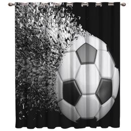 Curtain Soccer Curtains Balls Football Design 3D Window For Living Room Bedroom Kitchen Kids