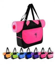 9 Colours Multifunctional Yoga Bag Fitness Mat Yoga Backpack Waterproof Supplies Bag Yoga Mat Storage Bag CCA9364 10pcs6708945