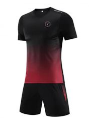 Inter Miami CF Men's Tracksuits summer leisure short sleeve suit sport training suit outdoor Leisure jogging T-shirt leisure sport short sleeve shirt