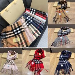 Classic plaid scarf designer women scarves long shawls men cashmere pashmina scarfs schal echarpe scarfes winter soft warm wraps with original box