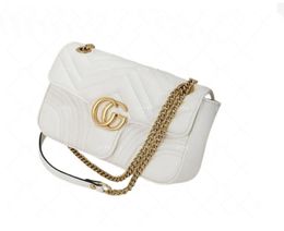 Women Designers Shoulder bag gold chain Ladies handbag Fashion Woman Crossbody Pure color Messenger Lady tote luxurys purse wallet to p quality