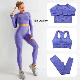 Designer American Womens Tracksuits Seamless Knitted Yoga Suits Fitness Brang -SLeeved Trousers Running Sweat -ABSORBENG G