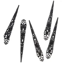 Gift Wrap 5 Pcs Nail Tech Accessories Articulated Fingers Fingernail Tip Claw Ring Goth Clothing Cosplay Vintage Rings Jewelry