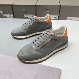 Invest in timeless Men sneakers uality craftsmanship and carefully thought-out design Light grey sand suede Sneakers