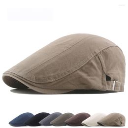 Wide Brim Hats 2023 Summer & Autumn Sboy Hat Men's Pure Cotton Thin Caps Trend Fashion Women Beret Outdoor Fishing Sun For Male