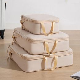 Storage Bags 3 Pieces Sets Travel Bag Waterproof Luggage Packing Cubes Wash Package Clothing Underwear Shoes Sock Makeup Organise