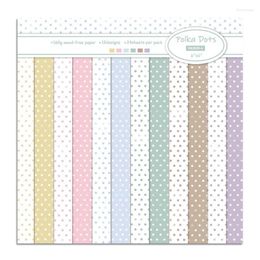 Gift Wrap Alinacutle Paper Pad Polka Dots 24 Sheet 6"X6" Scrapbook Design Patterned Pack Handmade Craft Background