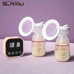 Breastpumps Electric Breast Pump Rechargeable Nursing Breastfeeding Pump Easy Carry Outdoors LCD Touch Screen Control milk pump BPA Free Q231120