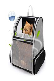 Breathable Pet Cat Carrier Backpack Large Capacity Cat Dogs Carrying Bag Folding Chest Portable Outdoor Travel3030906