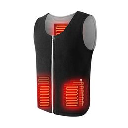 Men's Vests Smart USB Charging Electric Self Heating Vest for Men Women Thickness Camping Cycling Hiking Ski Heating Vest Winter Body Warmth 231118