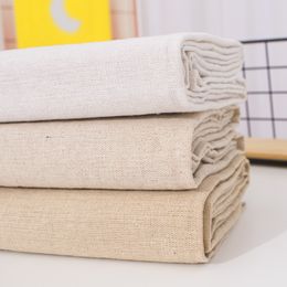 Fabric 50x155cm Raw Cloth Faux Linen Cotton Fabric Rough Solid Linen Fabric DIY Sewing Storage Bag And Pillow Case Background Fabric 230419