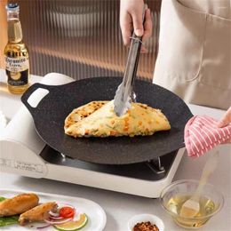 Pans Oil Frying Baking Pan Non-stick Pancake Multi-purpose Induction Cooker For Outdoor Camping Kitchen Bakeware Household Tools