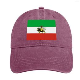 Ball Caps Flag Of Persia / (Pahlavi) Cowboy Hat Streetwear Custom Hats For Women 2023 Men'S