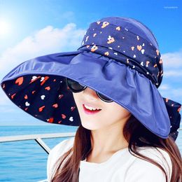 Wide Brim Hats 2023 Foldable Sunshade UV Protection Sun Hat For Women Summer Visor Beach Cap Panama Chapeau Femme Gorra Mujer