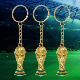 World Football Soccer Trophy Hercules Keychain Zinc Alloy Qatar Fans Gifts