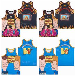 Movie Basketball Film Beavis and Butt-Head Jersey Do America The House Down 1996 College For Sport Fans Breathable Stitched Team Retro Pullover High School Shirt