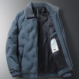 Men's Down Parkas Winter Jacket Men Warm Coat Outerwear Design Casual Thick Fur Collar Parka Coats Korean Fashion Version Windbreaker 231120