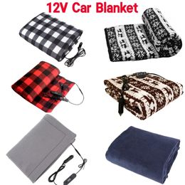 Electric Blanket 12V Electric Car Blanket Energy Saving Warm Car Heating Blanket Autumn Winter Travel Camping Electric Blanket Car Accessories 231120