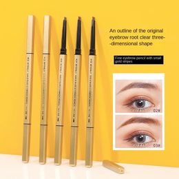 Eyebrow Enhancers 5PCS Gold Stick Eyebrow Pencil Double-headed Eyebrow Pencil Extremely Thin Three-dimensional And Lasting Non-smudged 231120