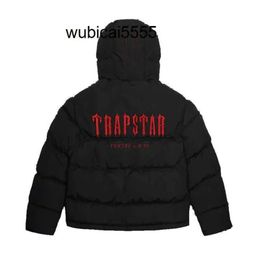 moda Trapstar London Decoded Piumino con cappuccio 2.0 Giacca nera sfumata da uomo Felpa con cappuccio termica ricamata Cappotto invernale Top 2023essssss