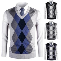 Men's Sweaters Mens Autumn And Winter Fashion Casual Pullover Knitted Sweater Vest Knit Soft Blouse Jumpers Harajuku
