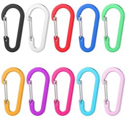 5 PCSCarabiners 1/5Pcs Outdoor Camping Multi Tool Mountaineering Buckle Steel Small Carabiner Clips For Keys Fishing Climbing Acessories P230420