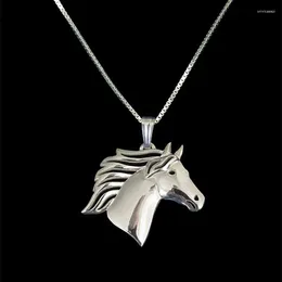 Pendant Necklaces Unique Romantic Gold Silver Colour Horse Necklace Women Friend Choker