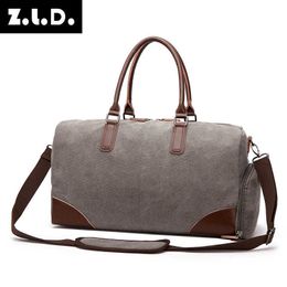 Fashion Travel Bag Canvas Handbag fitness bag with shoe compartment design travel portable one shoulder 230420
