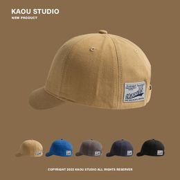 Ball Caps Short Brim Peaked Cap Mens Japanese Style AllMatch Small Soft Top Fashion Womens Baseball 231120