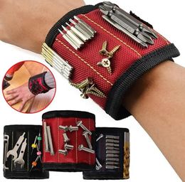 Magnetic Wristband Pocket Belt Pouch Bag Screws Holder Holding Tools Magnetics bracelets Practical Strong Wrist Toolkit4331118