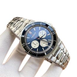 New Design 1884 Chronograph Mens Watch Blue Dial Menwatch Quartz Movement Watches Stainless steel Designer Business Wristwatches montre