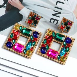 Stud Feminine Charm Pendant Earrings 2023 Luxury Earrings Vintage Fairy Plaza Crystal Blinks Christmas Pendant Jewellery 231120