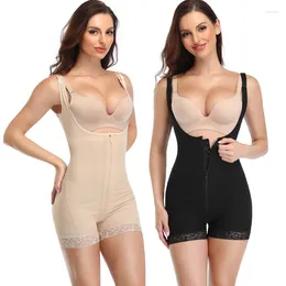 Women's Shapers Fajas Reductoras Plus Size Full Body Shaper Women Bodysuit Tummy Control Thigh Trimmer Slimming Waist Trainer Postpartum