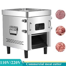 Electric Meat Slicer Multifunctional Meat Cutter Machine Pull-out Blade Shred Dicing Machine Commercial Meat Slicing Machine