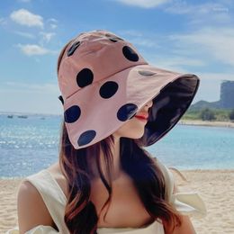 Wide Brim Hats Women Summer Large Adjustable Visor Beach Foldable Anti-UV Sun Hat Outdoor Travel Panama Female Cap Bonnet