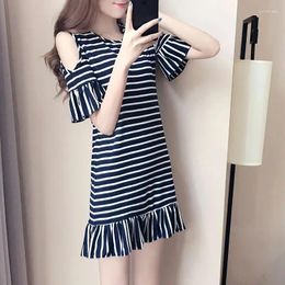 Casual Dresses Ladies Sexy Striped Dress Female Clothing Starsea Star For Women European Women's Offers Mother Groom Maxi