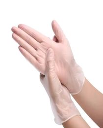 Disposable white PVC gloves elastic food grade catering baking latex rubber rubber protective special1658604