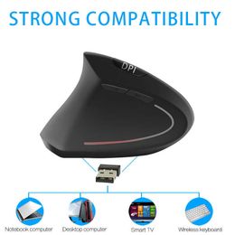 Mice Ergonomic Vertical Mouse 2.4G Wireless Mouse Left Hand Computer Gaming Mouse 6D USB Optical Gamer Mouse Laptop Accessories