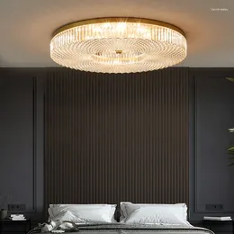 Ceiling Lights All Copper Light Luxury Lamp Creative Glass Simple Modern Bedroom Living Room Dining