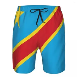 Men's Shorts Congo Flag Quick Dry Swimming For Men Swimwear Man Swimsuit Swim Trunks Summer Bathing Beach Wear