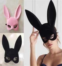 Long Ears Rabbit Mask Bunny Mask Party Costume Cosplay Halloween Masquerade Pinkblack Halloween Masquerade Rabbit Masks9947404