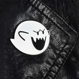Pins Brooches Super Pins Boo Brooches Badges Hard enamel pins Backpack Bag Hat Leather Jackets Fashion Accessory Super White ghost Bros GiftsL231120