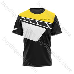 B9mc Men's t Shirt 2023 New Style Summer Motorcycle for Yamaha Yzr M1 Gp Ractory Racing Team Clothing Riding Mens Yellow Black Tee Emwz