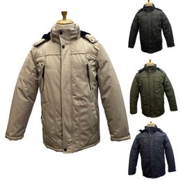 designer Men's Down Outerwear Winter Cotton Jacket Thickened Oversized Winter Jacket Hooded Cotton Jacket