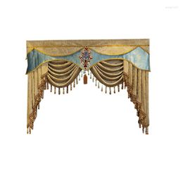 Curtain Decoration Valance European Luxury Elegant Embroidered And Can