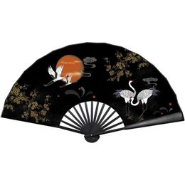 Other Home Decor Home Decor Ancient Black Bone Fan Folding Fans 10 Inch Chinese Style Custom Han Accessories Women Portable Drop Deliv Dh1Td