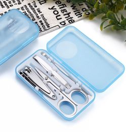 factory Nail Care Tools Manicure Sets Nail Clippers Nail Scissors Tweezer Manicure Pedicure Set Travel Grooming Kit 4pcsset6494198