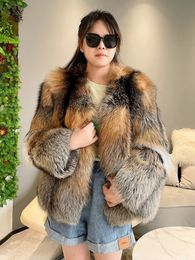 Pelliccia sintetica delle donne JANEFUR reale cappotto delle donne 2023 di lusso completa Pelt Speical giacche su misura all'ingrosso caldo femminile cappotti invernali 231118