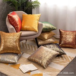 Cushion Cover INS Home Furnished Plush Snowflake Stamping Pillow Sofa Core 231118